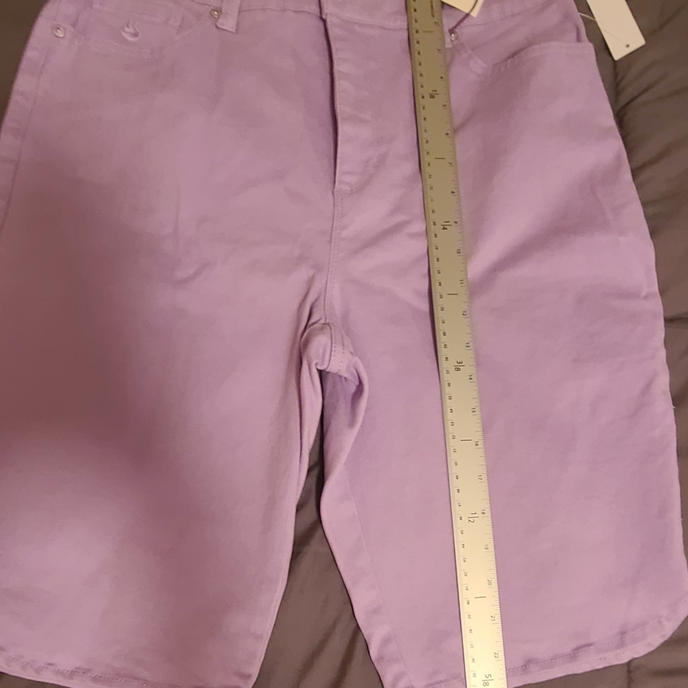 Amanda & Chelsea Women's Purple Shorts - Picture 6 of 8